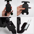 Soporte para celular en moto, detalles de instalación y mecanismo de sujeción