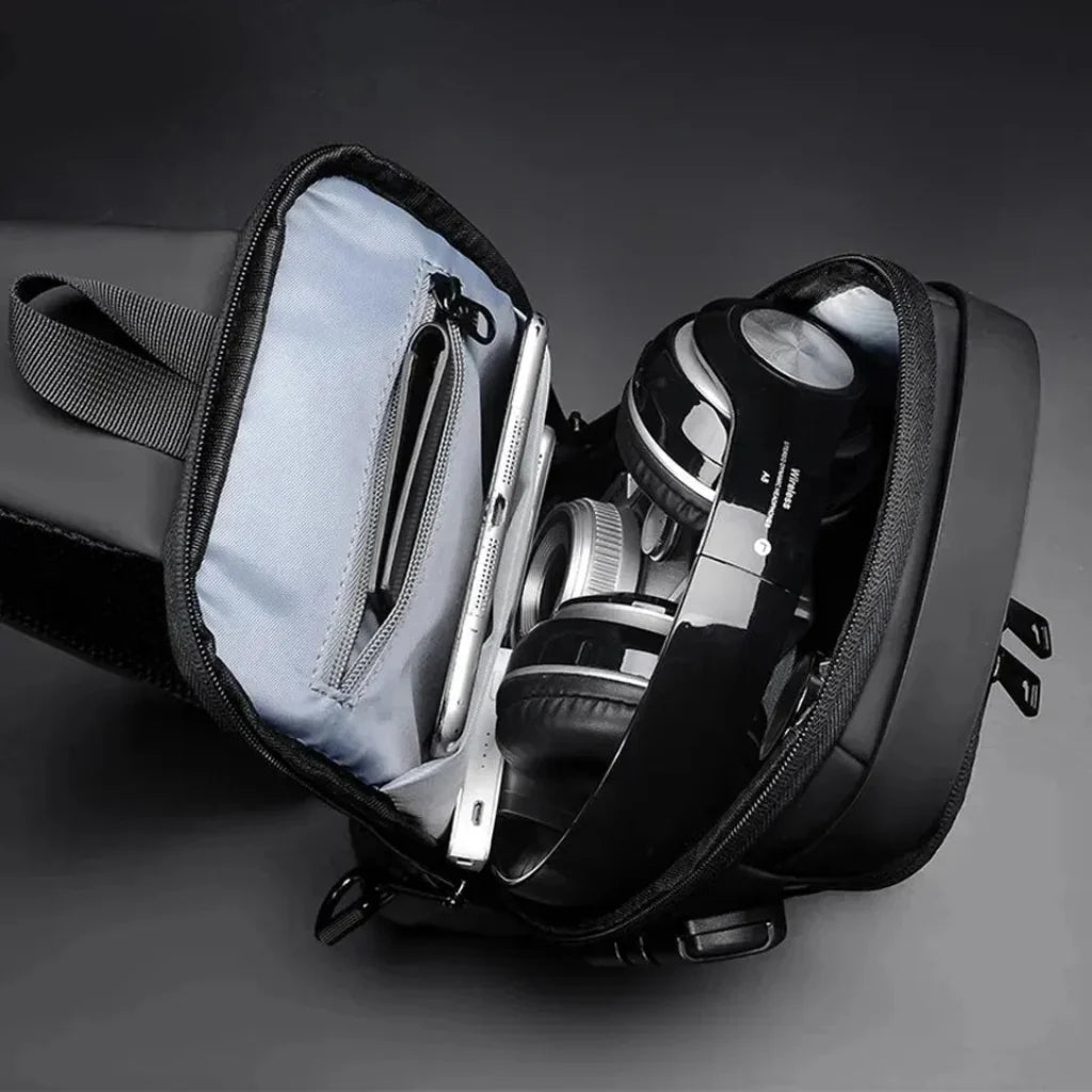 Mochila MIVOR ManosLibres Antirrobo — USB, Impermeable y Cierres Ocultos