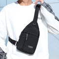 Small Sling Bag, Crossbody Chest Shoulder Water Resistant Travel Bag for Men Women with Earphone Hole for Travel Outdoor Sports